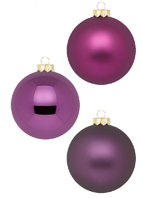 Weihnachtskugeln Lila